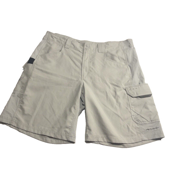 Columbia Men's Cargo Shorts Clay PFG 10" Inseam Omni-Shade Pockets 38 - Picture 2 of 13